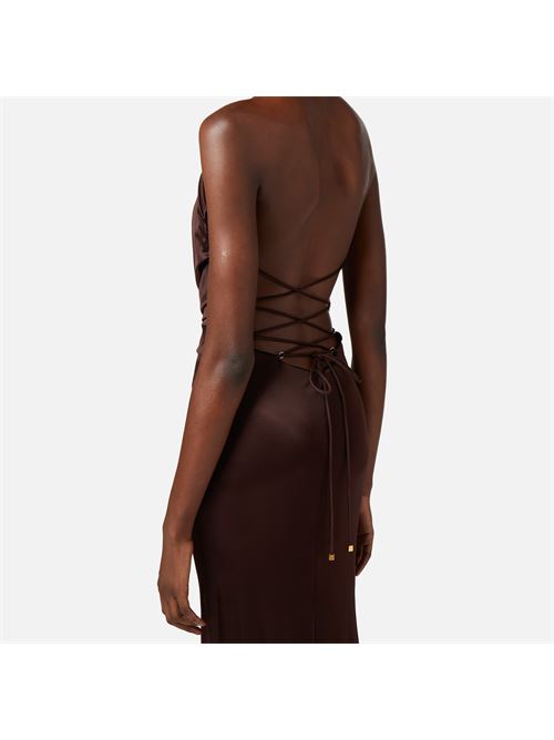 Red Carpet jersey dress with open back ELISABETTA FRANCHI | ABR0652E2.644